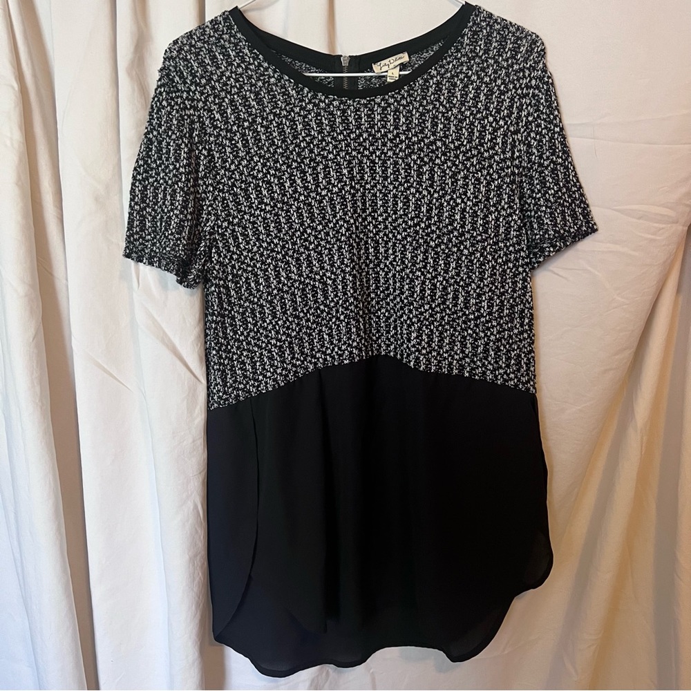 Lily White 2 Tone Blouse